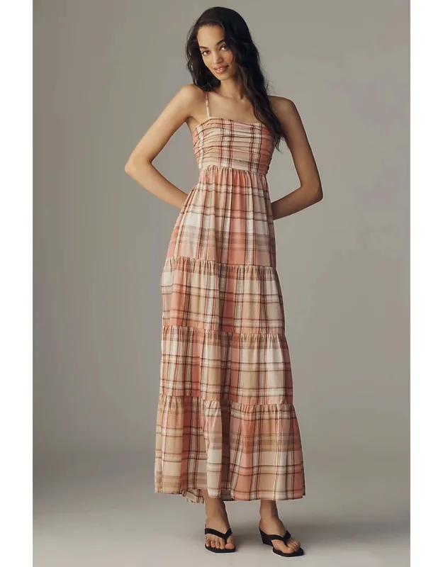 Plaid Maxi Dress