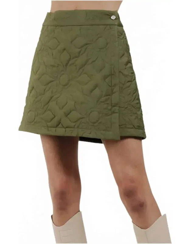 Quilted Mini Skirt