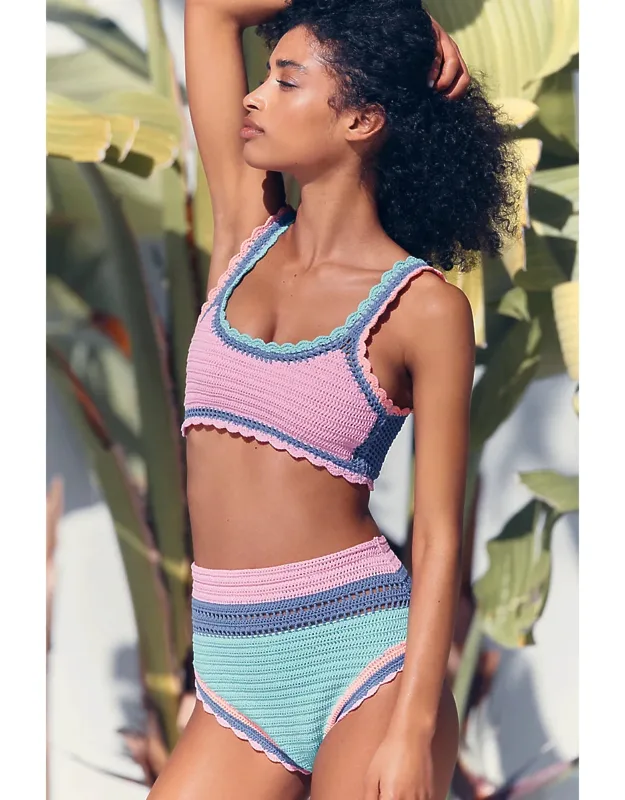 Andy Bikini Top, Scalloped Detailing, Pullover Styling