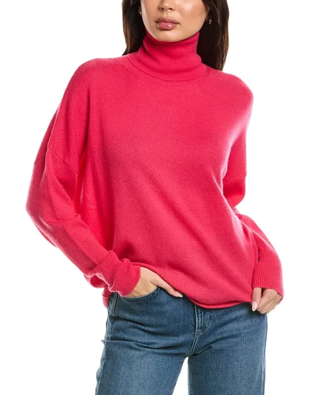 Textured Roll Neck Wool & Cashmere-blend Sweater