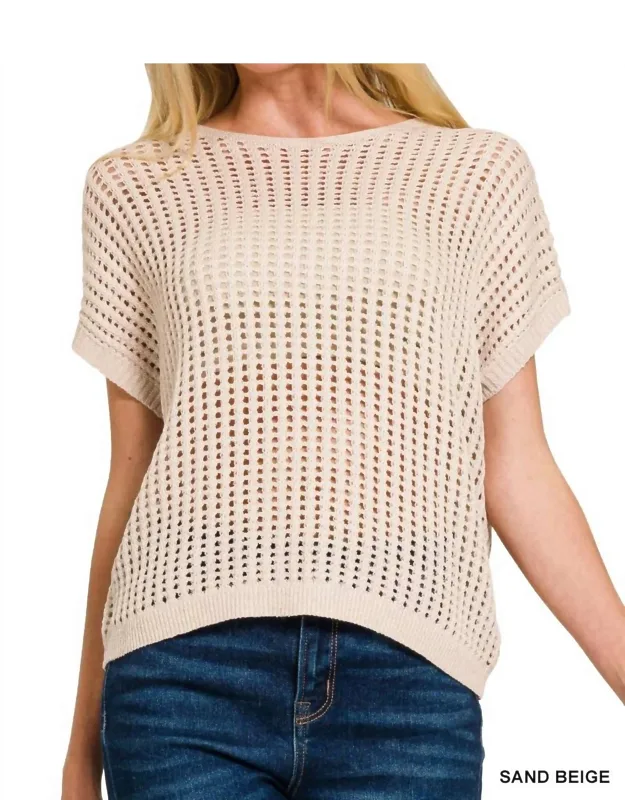 Mesh Coverup Sweater