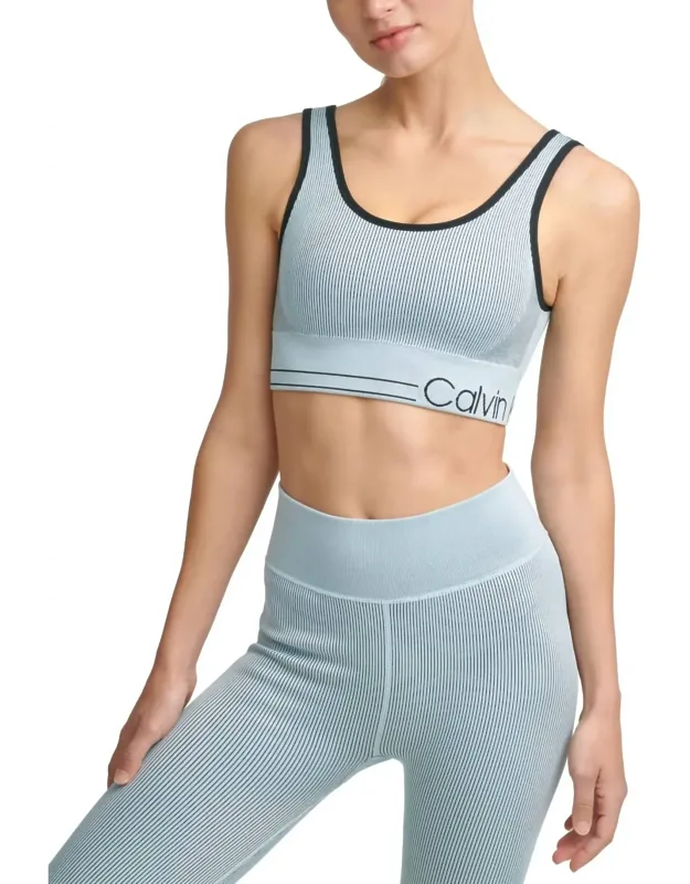 Seamless Ribbed Medium Impact Sports Bra