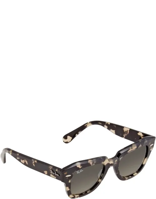 State Street Fleck Grey Gradient Square Sunglasses