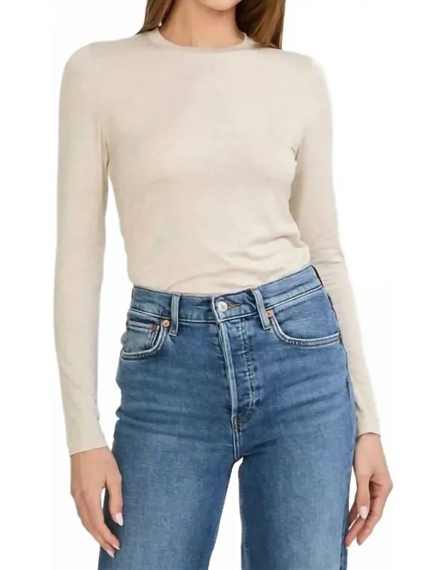 Ribbed Long Sleeve Tee