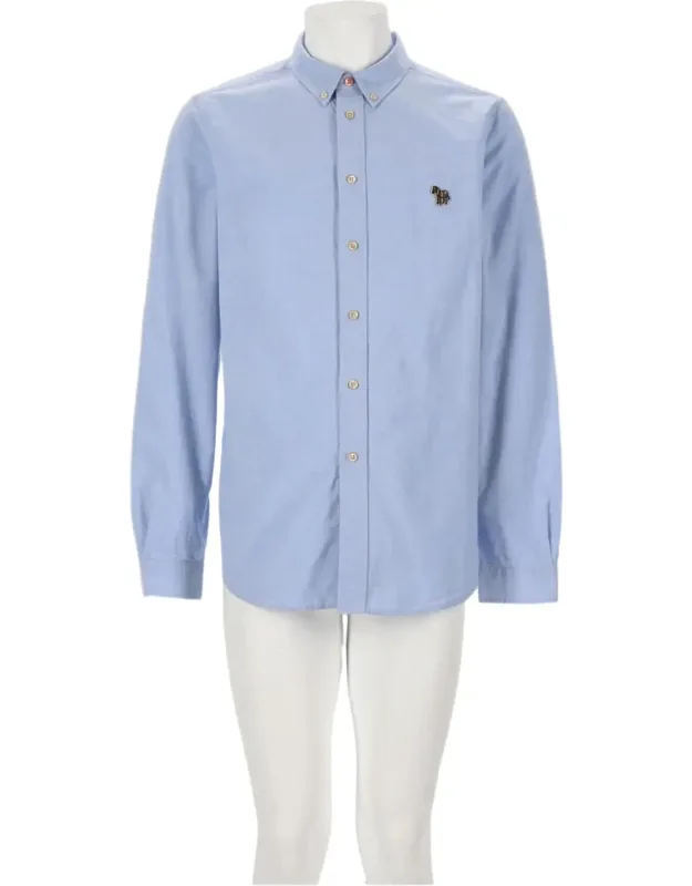 Long-sleeve Zebra Patch Organic Cotton Shirt
