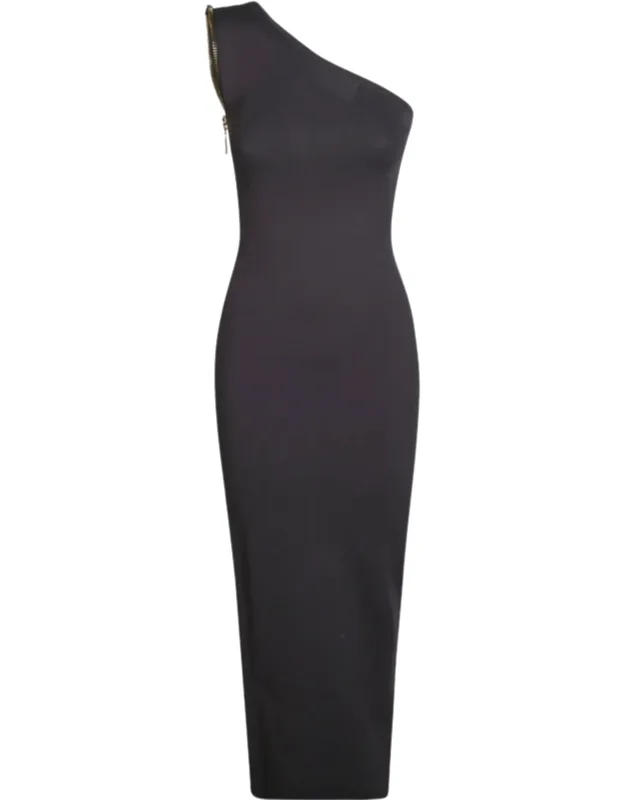 One-shoulder Midi Dress