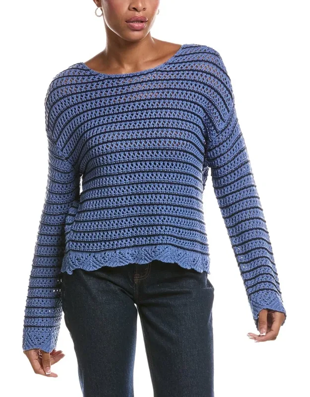 Nessa Long Sleeve Boatneck Pullover