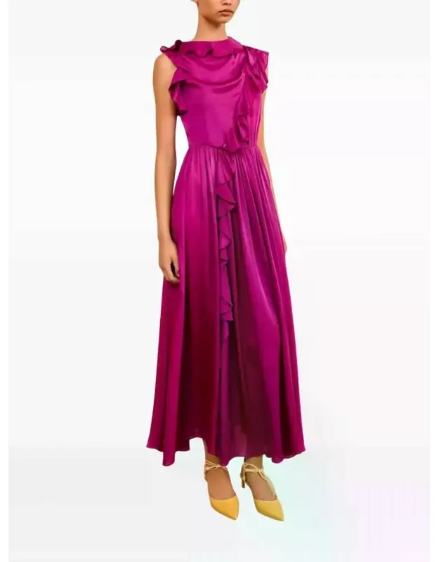 Cascading Ruffles Dress