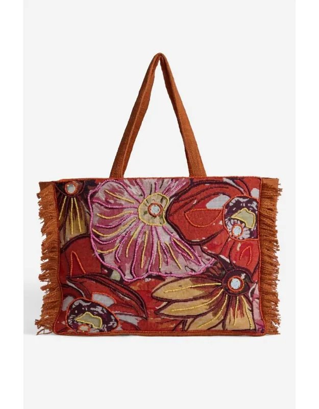 Adalee Floral Tote Bag