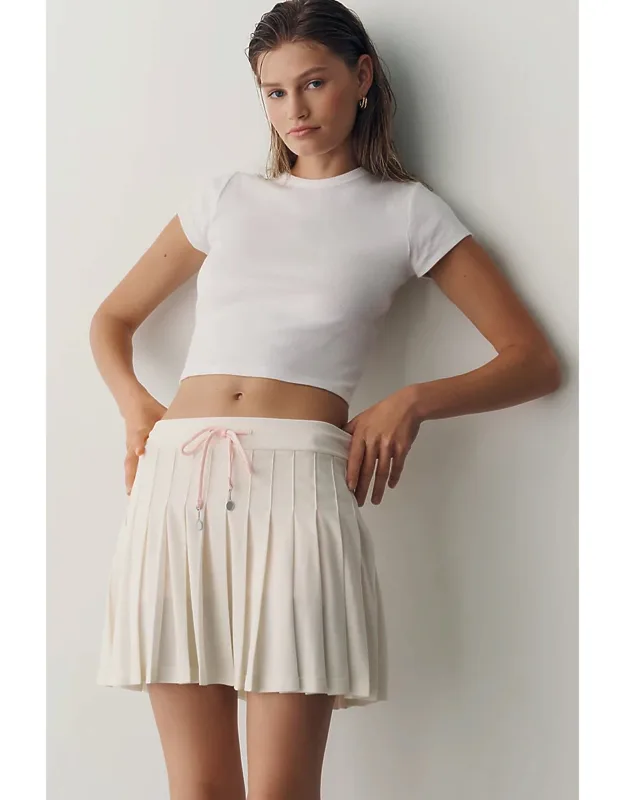 Pleated Mini Skirt