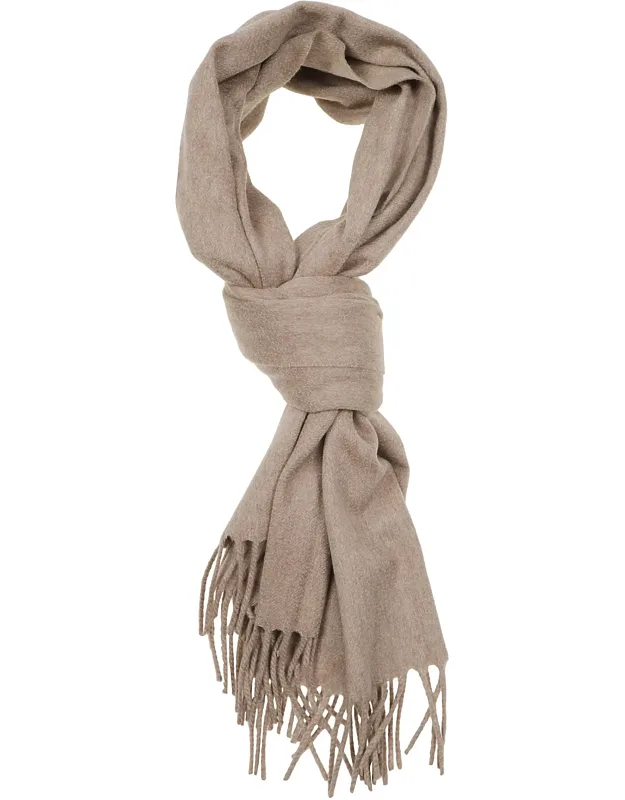 Finely Woven Cashmere-blend Fringed Scarf