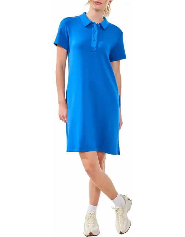 Techno Lux Scuba Short Sleeve Polo Dress