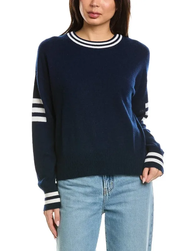 Amy Sleeve Stripe Crewneck Sweater