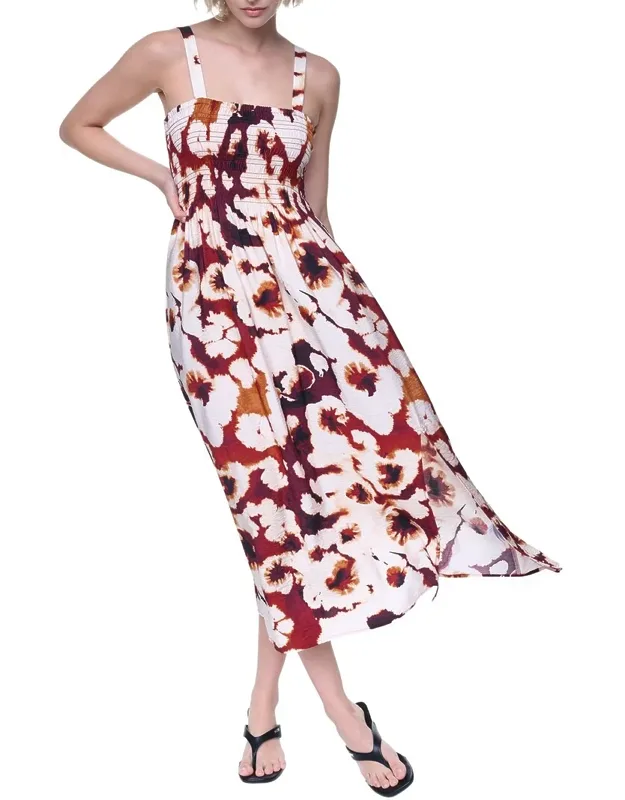 Printed Smocked Dress