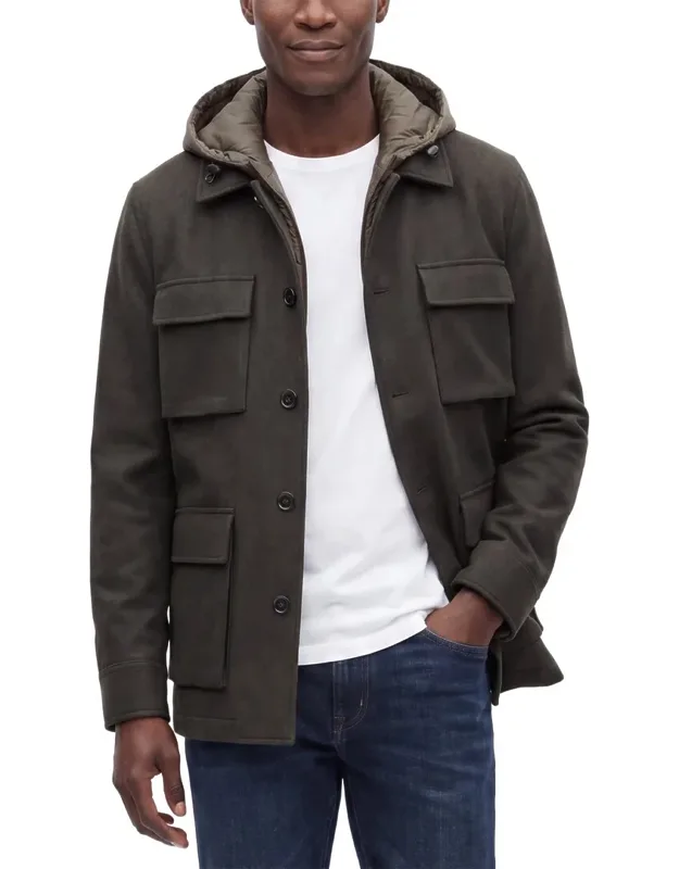 Wool-blend Utility Jacket