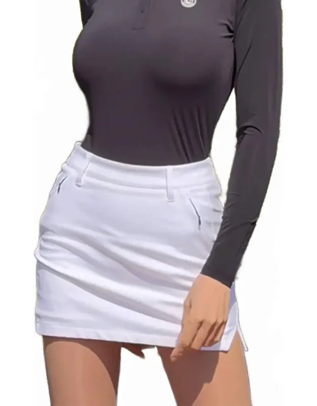 Diagonal Slit Skirt
