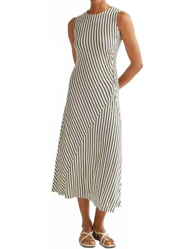 Striped Long Dress