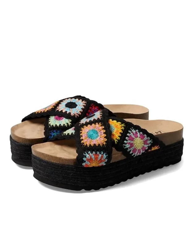 Plays Sandals In Crochet Multi