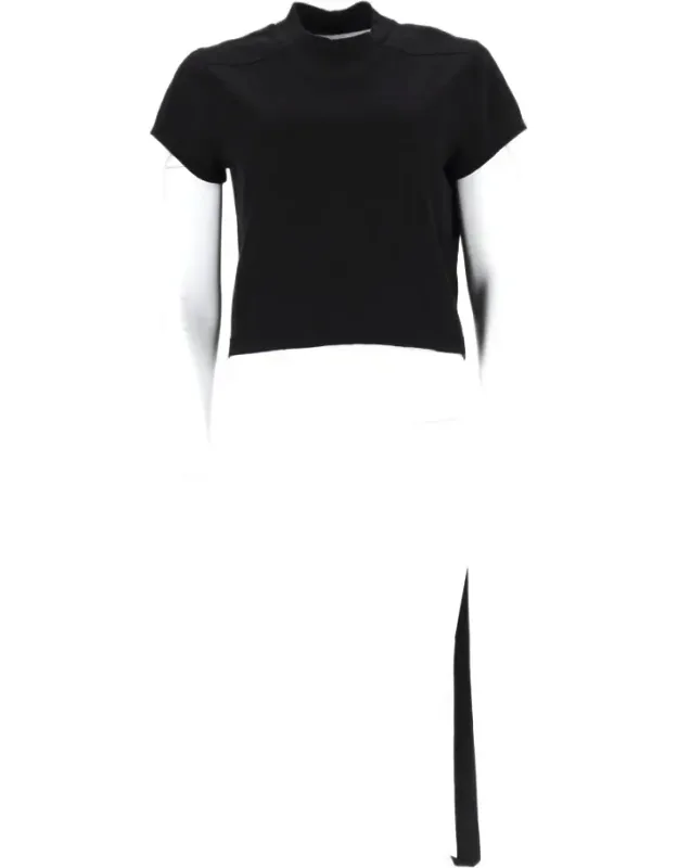 Cropped Asymmetrical Cotton T-shirt