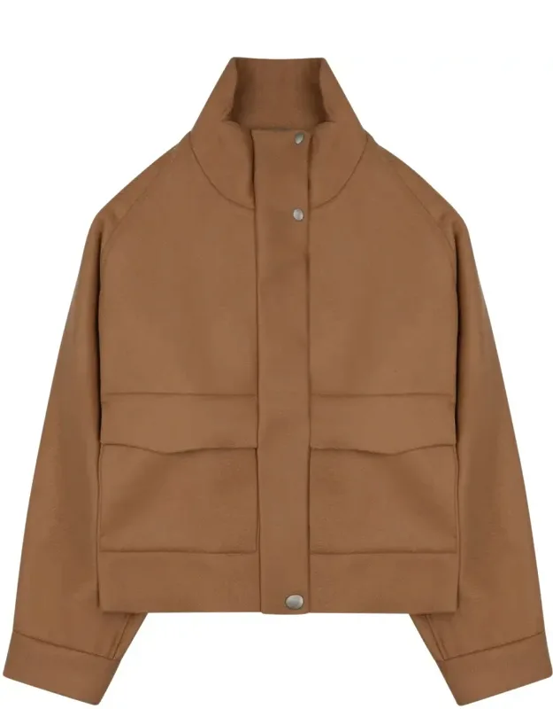 Structured High Collar Jacket