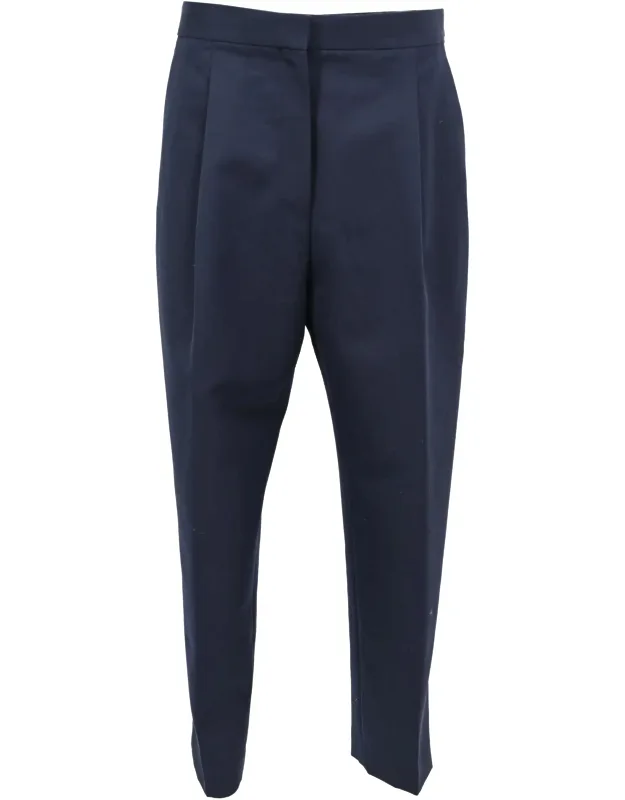 Pleated Straight-leg Trousers