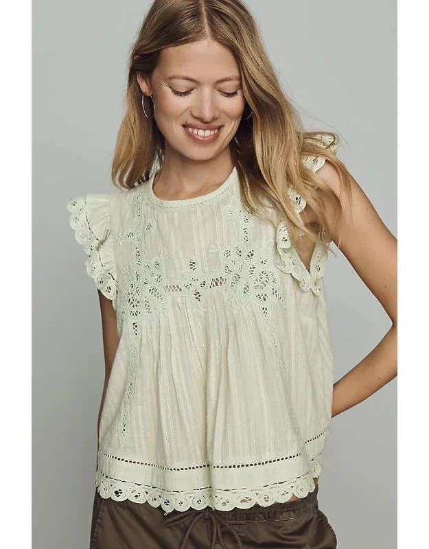 Lace Flutter Top
