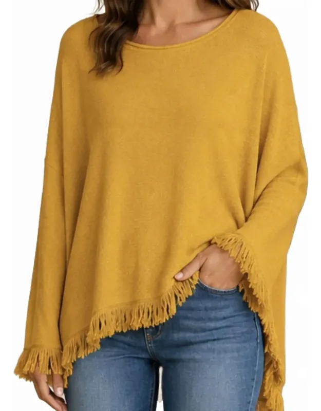 Fringe Hem Sweater