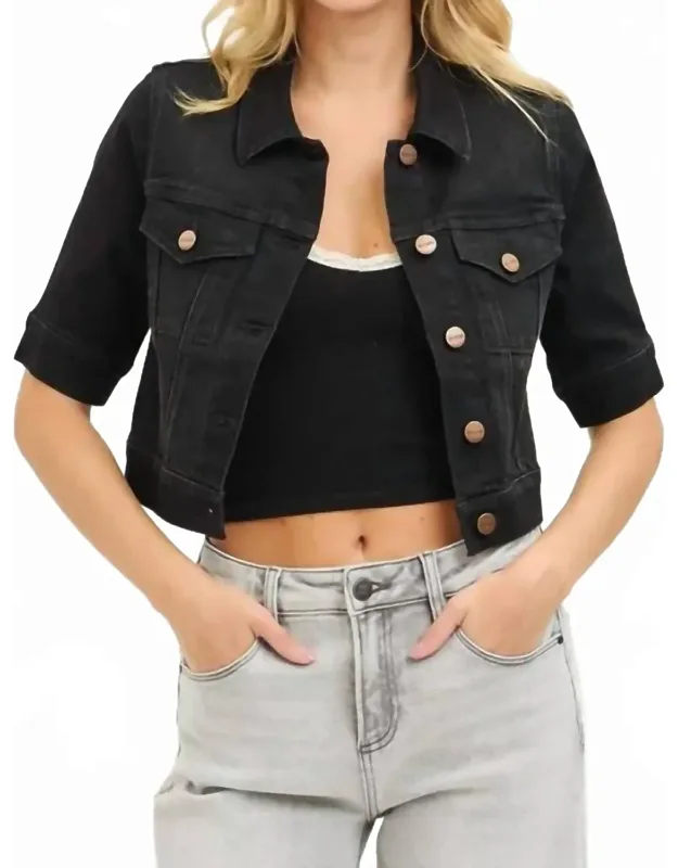 Updated Short Sleeve Denim Jacket