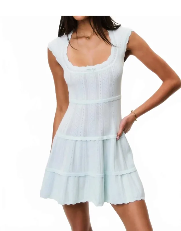 Laighton Stretch Pointelle Mini Dress