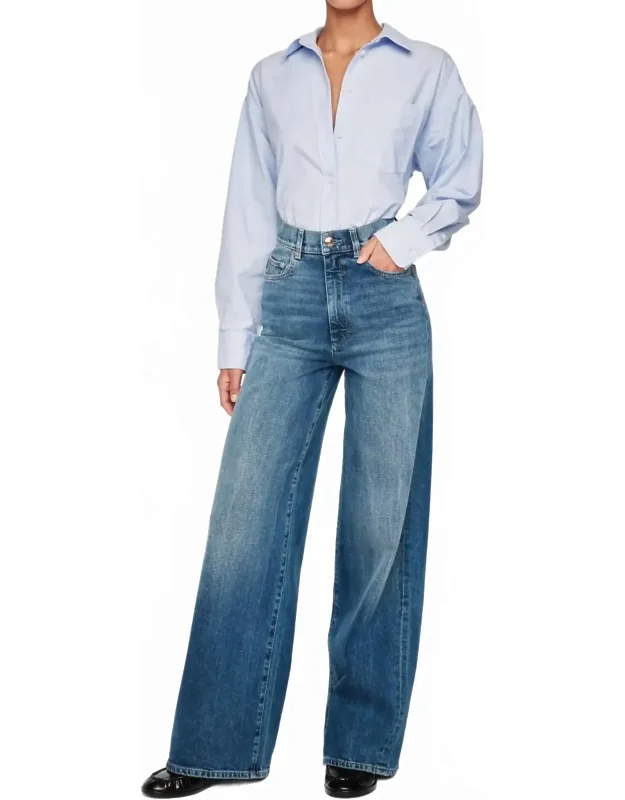 Hepburn Wide Leg High Rise Jeans