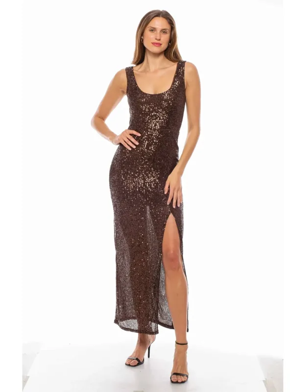 Sequin Tank Gown