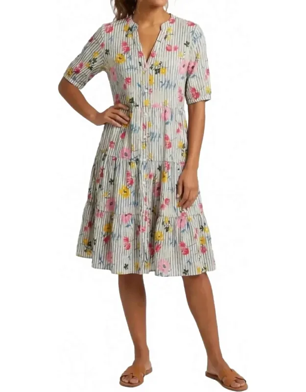 Button-up Fit & Flare Dress