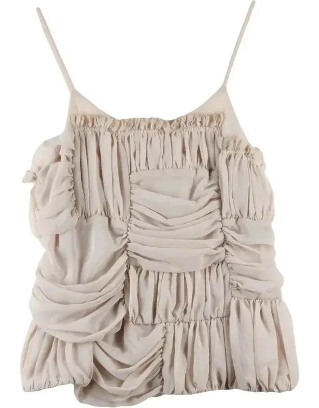 Patchwork Fluid Spaghetti Strap Tank Top