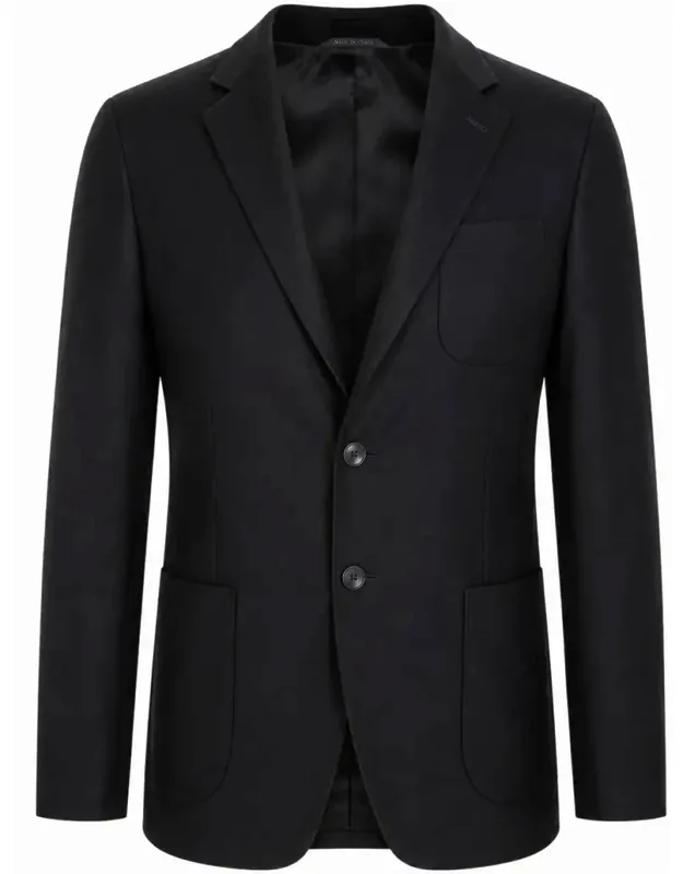 Cashmere Blend Blazer With Notch Lapels