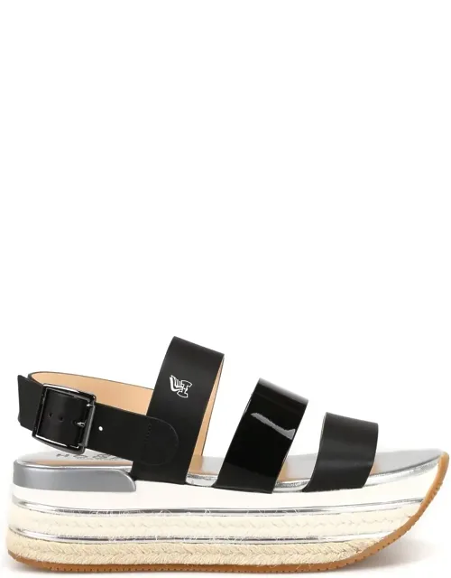 Leather Wedge Sandals