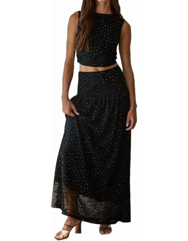 Beaded Midi Skirt