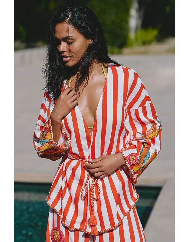 Tie-front Blouse
