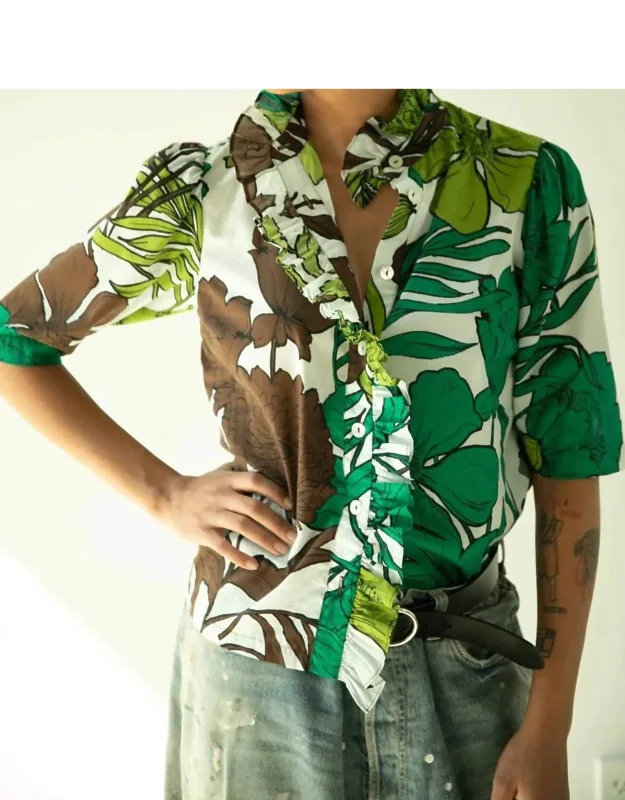 Frilled Button Down Shirt
