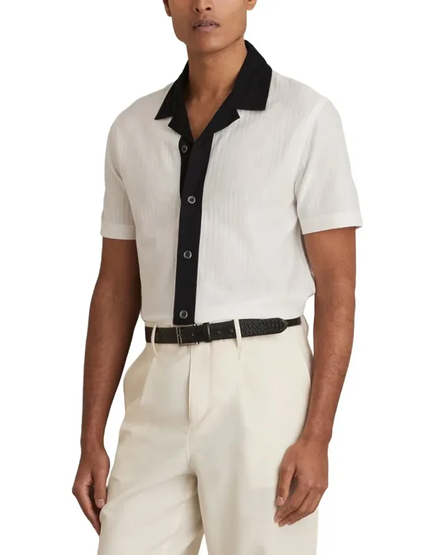Textured Color Shirt