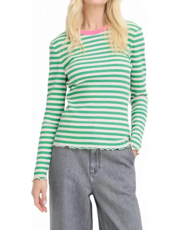 Rib Stripe Tee