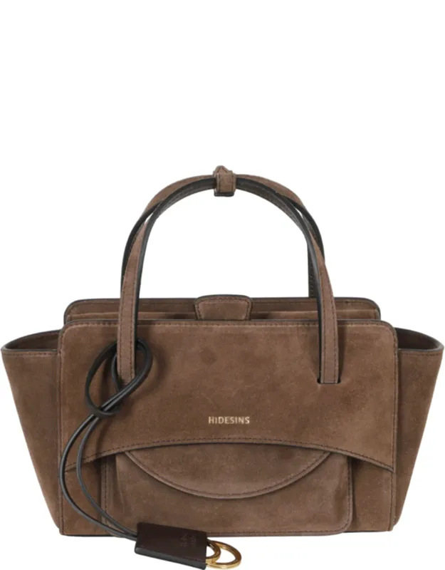 Suede Flap S Pocket Leather Shoulder Bag