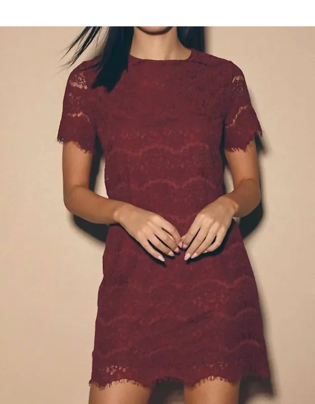 Take Me To Brunch Lace Shift Dress