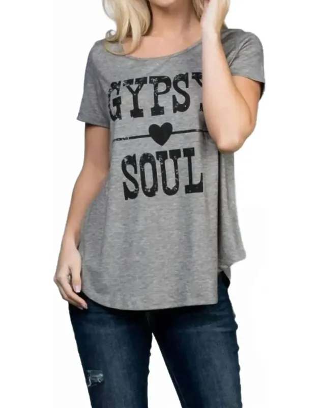 Graphic Round Hem Tee