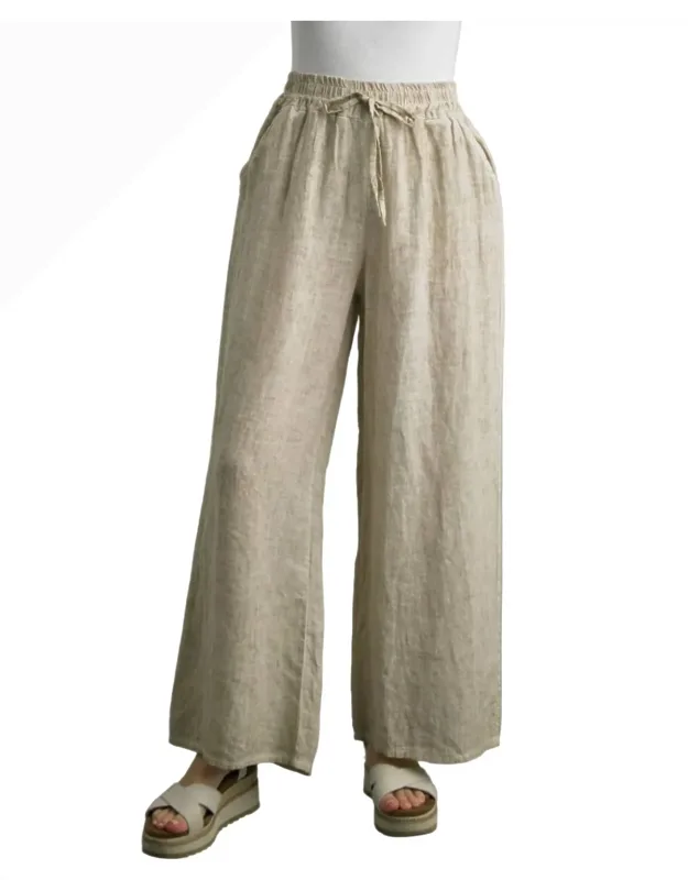 Wide Leg Linen Pants