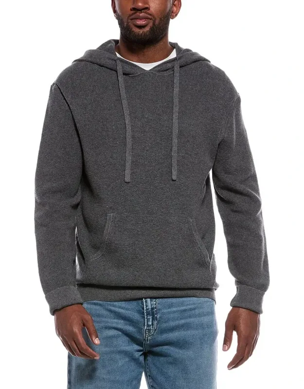 Waffle Cashmere-blend Hoodie