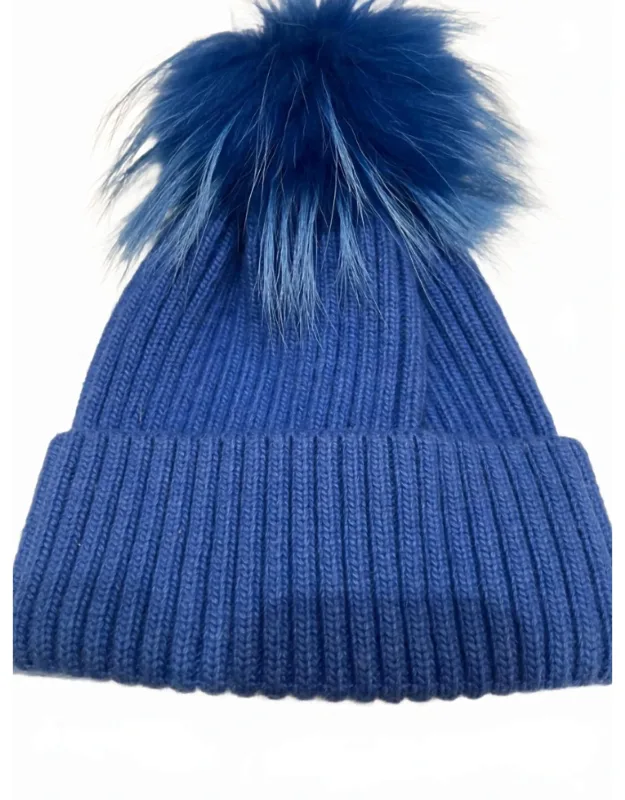 Mohair Wool Pom Hat