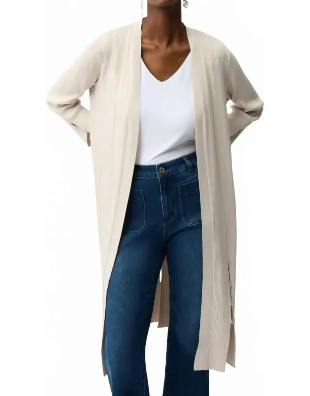 Beaded Fringe Long Cardigan