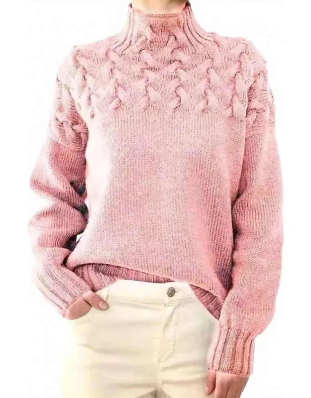 Mock Neck Knit Sweater