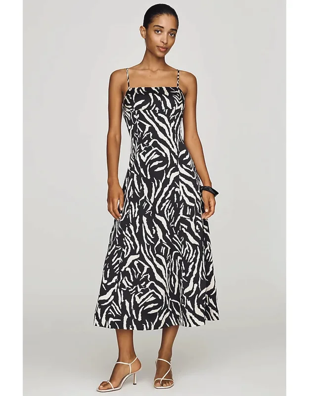 Zebra Midi Dress