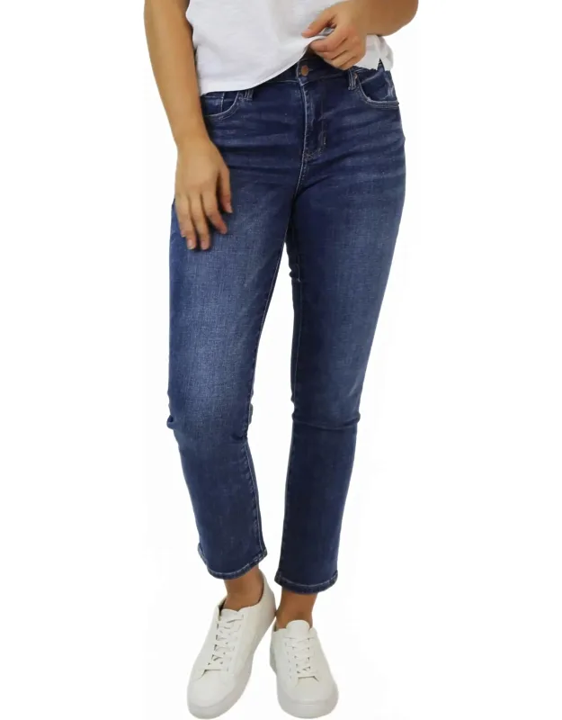Blaire Mid-rise Slim Straight Jeans